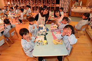 ホットケーキパーティ　うさぎ・ことり・ぱんだ