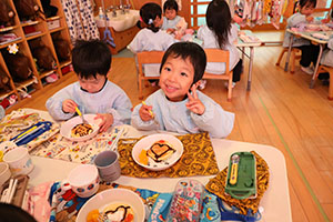 ホットケーキパーティ　うさぎ・ことり・ぱんだ