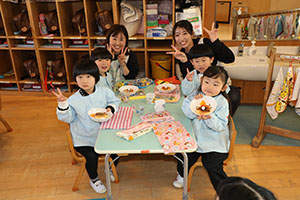 ホットケーキパーティ　りす・こあら・きりん