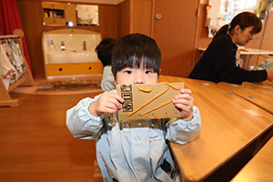 毛糸通しの練習✨　あひる