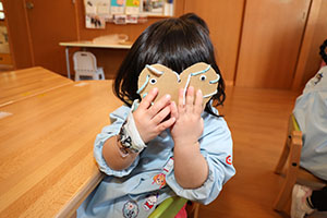 毛糸通しの練習✨　あひる