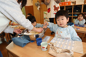 ホットケーキパーティ　2歳児クラス