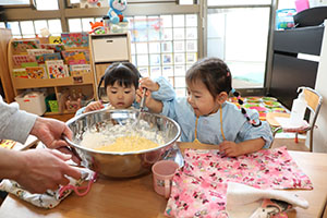 ホットケーキパーティ　2歳児クラス