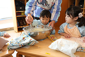 ホットケーキパーティ　2歳児クラス