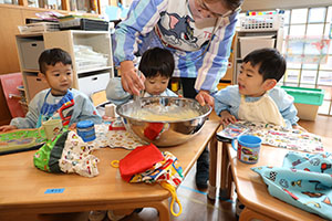 ホットケーキパーティ　2歳児クラス