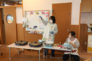 ホットケーキパーティ　2歳児クラス