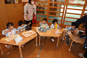 ホットケーキパーティ　2歳児クラス