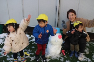 雪遊びたのしかったね⛄　2歳児クラス　