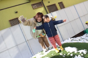 雪遊びたのしかったね⛄　2歳児クラス　