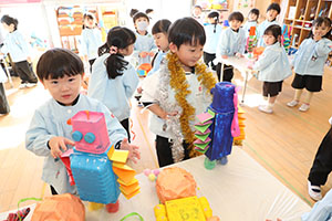 作品展の制作活動　りす