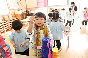 作品展の制作活動　りす