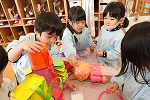 作品展の制作活動　りす