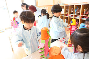 作品展の制作活動　りす