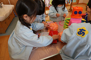 作品展の制作活動　りす