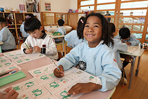 谷口先生の習字教室　年長組