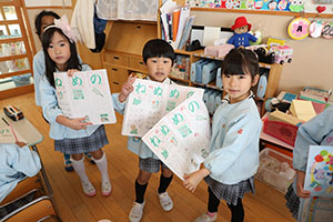 谷口先生の習字教室　年長組