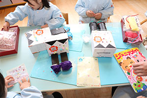 作品展の制作活動　きりん