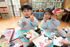 作品展の制作活動　きりん