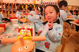 作品展の制作活動　うさぎ