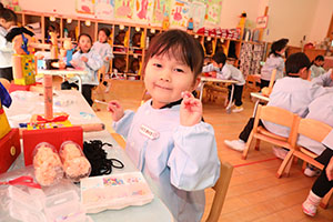 作品展の制作活動　うさぎ