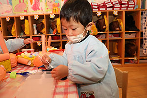 作品展の制作活動　うさぎ