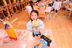 作品展の制作活動　うさぎ