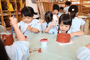 作品展の制作活動　ぱんだ