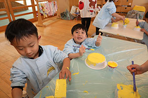 作品展の制作活動　ぱんだ