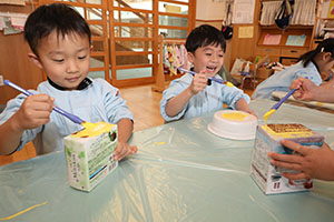 作品展の制作活動　ぱんだ