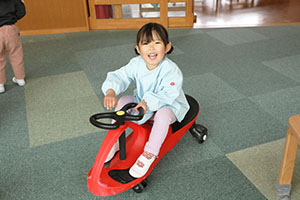 スクーターボード・三輪車楽しかったね　あひる