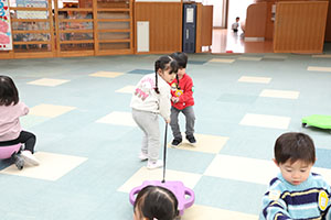 スクーターボード・三輪車楽しかったね　あひる