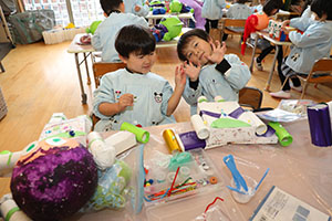 作品展の制作活動　すみれ