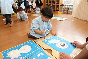 絵画教室　楽しかったね　ひよこ