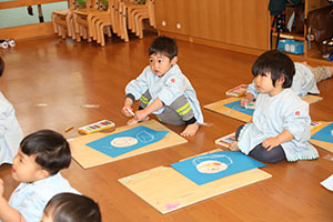 絵画教室　楽しかったね　ひよこ