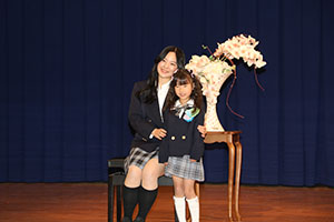 ツーショット撮影の様子　年長組