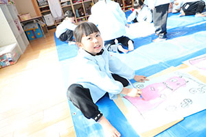 絵画教室　うさぎ・りす・ことり