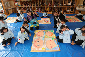 絵画教室　うさぎ・りす・ことり