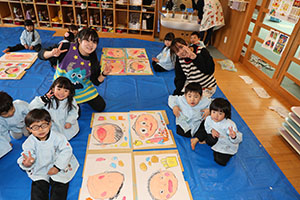 絵画教室　うさぎ・りす・ことり