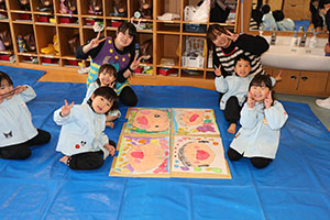 絵画教室　うさぎ・りす・ことり