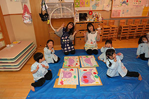 絵画教室　うさぎ・りす・ことり