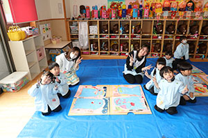 絵画教室　うさぎ・りす・ことり