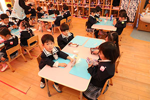 作品展の制作活動　うさぎ