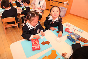 作品展の制作活動　うさぎ