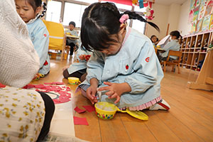 作品展のかんばんの制作　ぱんだ