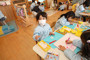 作品展のかんばんの制作　ぱんだ