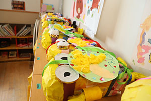 作品展の制作活動　たんぽぽ