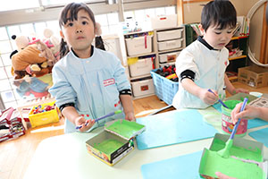 作品展の制作活動　たんぽぽ