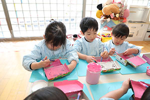 作品展の制作活動　たんぽぽ