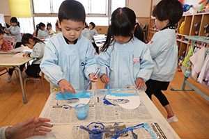 作品展の制作活動　ばら