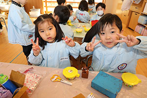 作品展の制作活動　すみれ